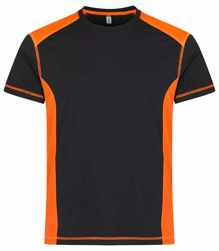 Clique Ambition-T, Musta/Oranssi - Clique Vaatteet - 029376-170 - 1