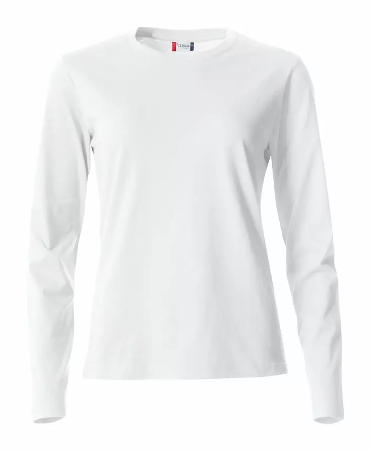 Clique Basic-T L/S Ladies, valkoinen - Clique Vaatteet - 029034-00 - 1