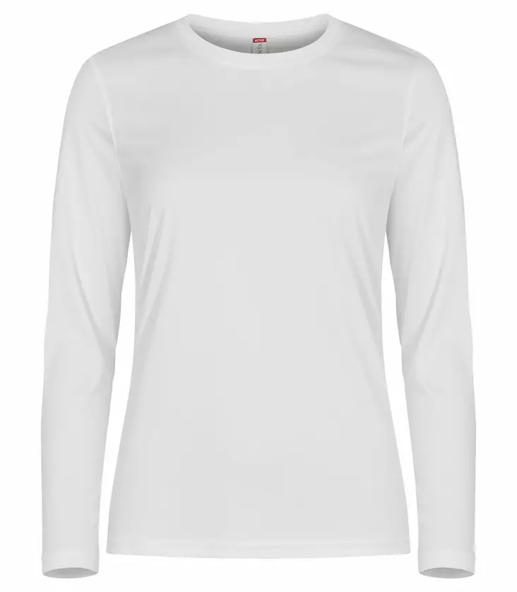 Clique Basic Active-T LS Lady, White - Clique Vaatteet - 029041-00 - 1