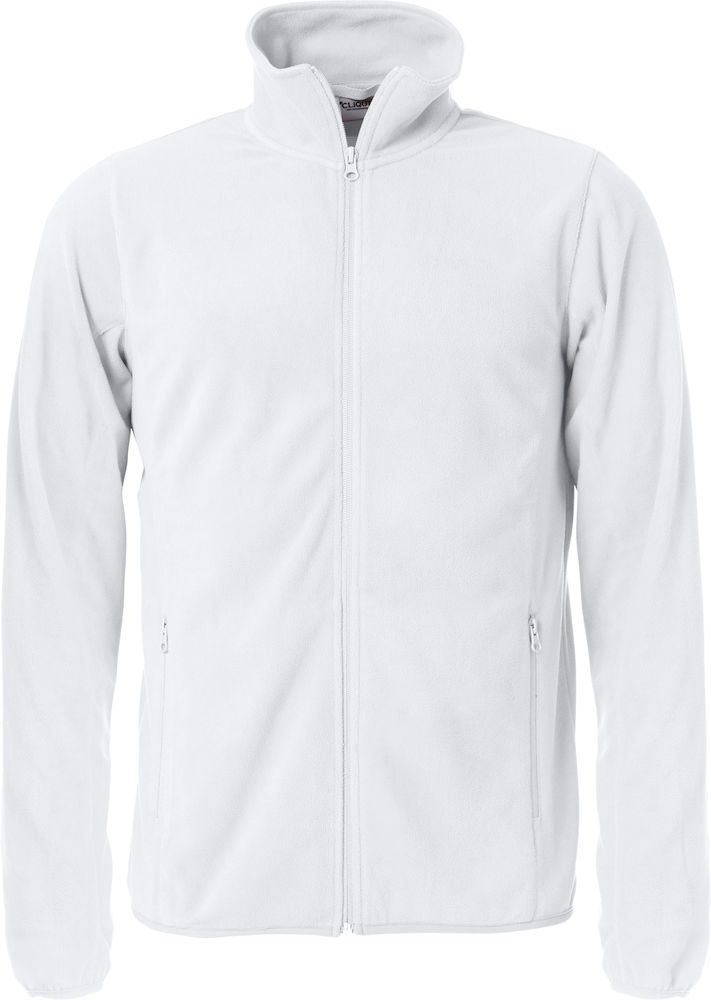 Clique Basic Micro Fleece Jacket, valkoinen - Clique Vaatteet - 023914-00 - 1
