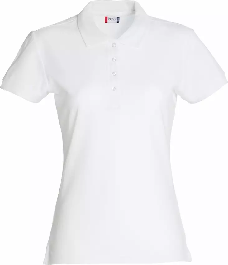 Clique Basic Polo Ladies, valkoinen - Clique Vaatteet - 028231-00 - 1