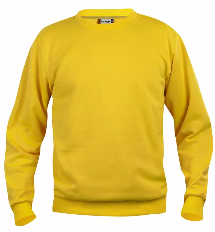 Clique Basic Roundneck, kirkas keltainen - Clique Vaatteet - 021030-10 - 1