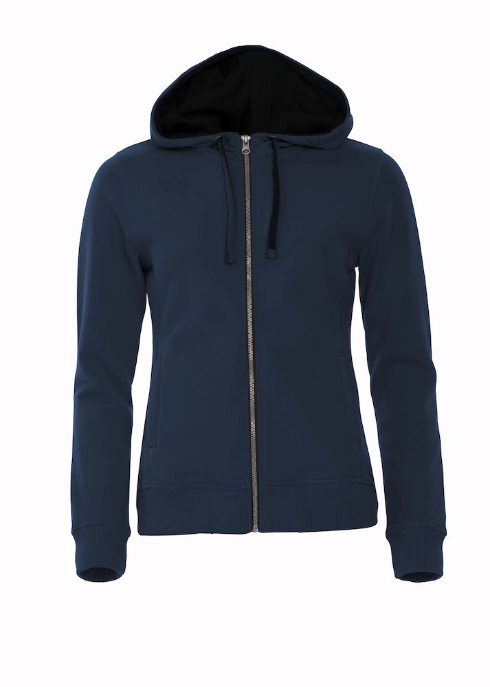 Clique Classic Hoody Full Zip Ladies, tummansininen - Clique Vaatteet - 021045-580 - 1