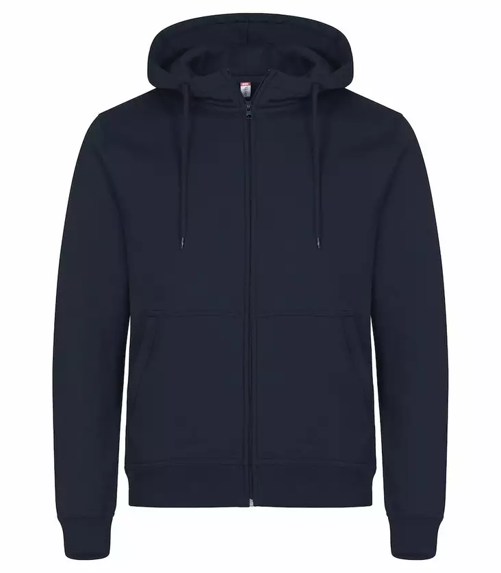 Clique Miami Hoody Full Zip, Tummansininen - Clique Vaatteet - 0201034-580 - 1