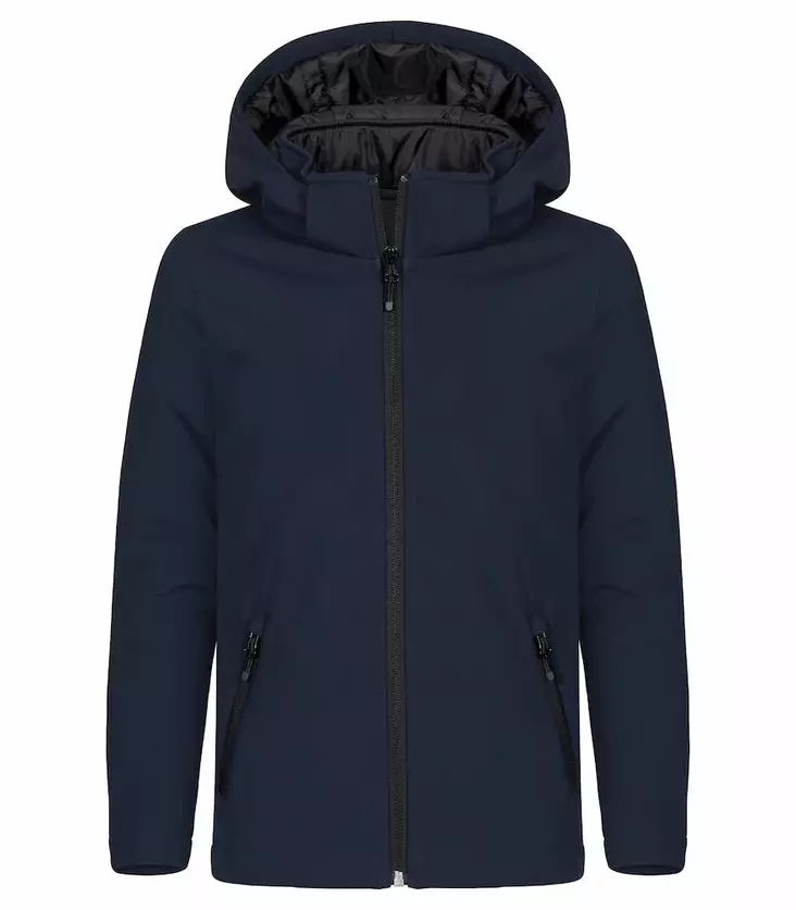 Clique Padded Hoody Softshell Junior, Tummansininen - Clique Vaatteet - 0200906-580 - 1