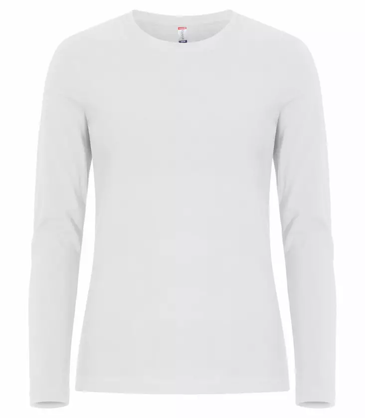 Clique Premium Fashion-T L/S Women, Valkoinen - Clique Vaatteet - 029359-00 - 1