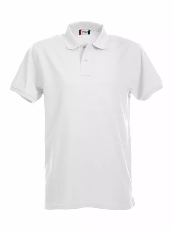 Clique Stretch Premium Polo, valkoinen - Clique Vaatteet - 028240-00 - 1