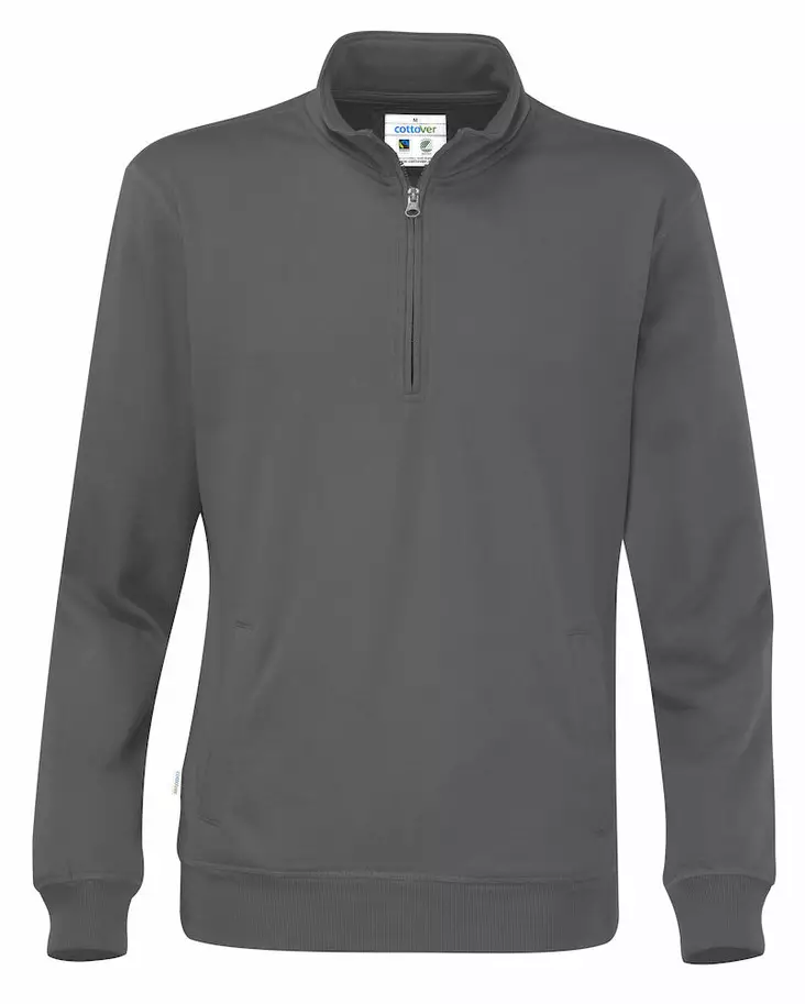 Cottover Half Zip Unisex, Antrasiitti - Kaikki Profiilivaatemerkit - 141012-980 - 1