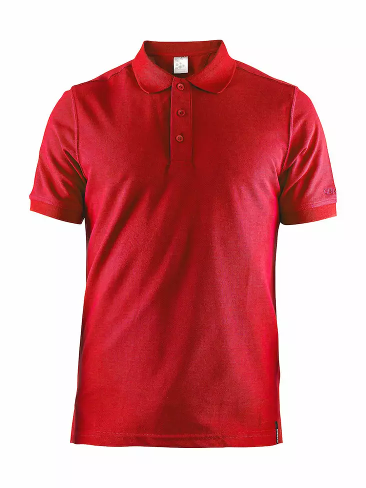 Craft Casual Polo Pique M, Bright Red - Craft Vaatteet - 1905800-430000 - 1