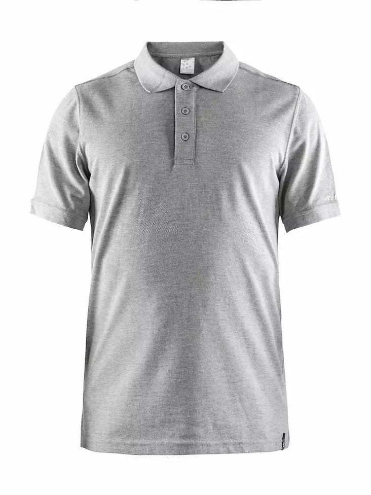 Craft Casual Polo Pique M, Grey Melange - Craft Vaatteet - 1905800-950000 - 1