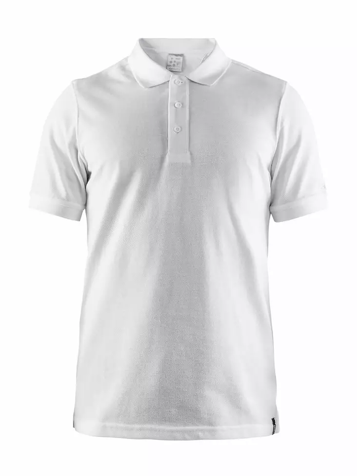 Craft Casual Polo Pique M, White - Craft Vaatteet - 1905800-900000 - 1