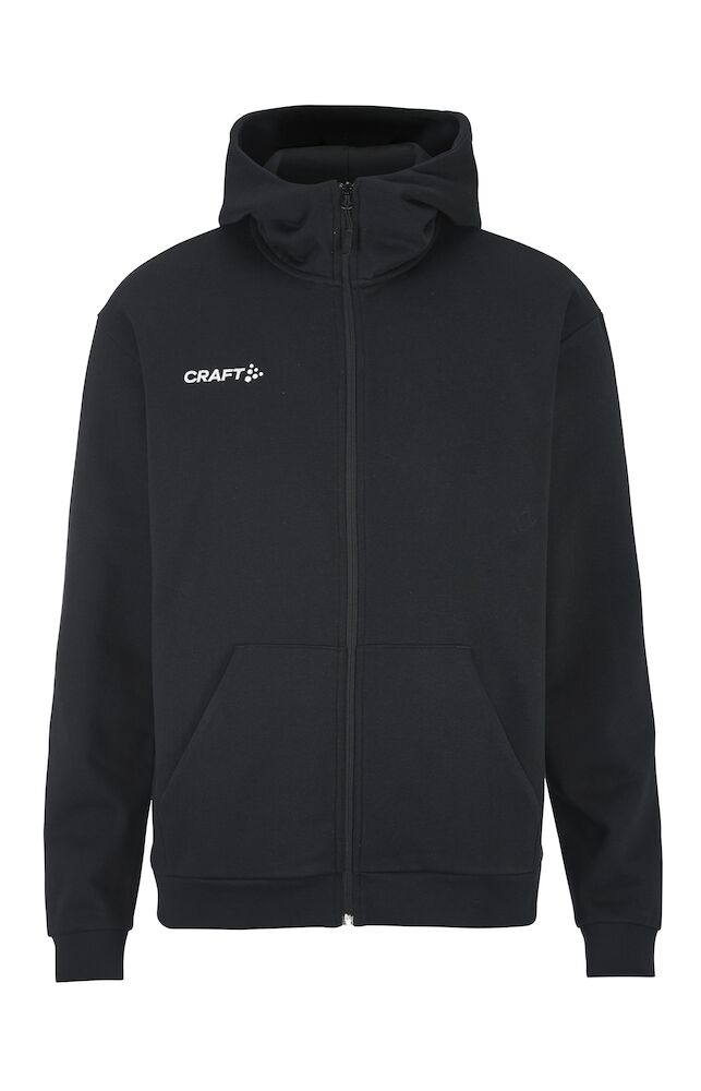 Craft Community 2.0 Logo FZ Hoodie M, Black - Craft Vaatteet - 1915295-999000 - 1