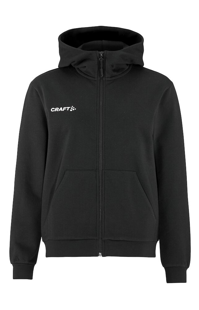 Craft Community 2.0 Logo FZ Hoodie W, Black - Craft Vaatteet - 1915296-999000 - 1