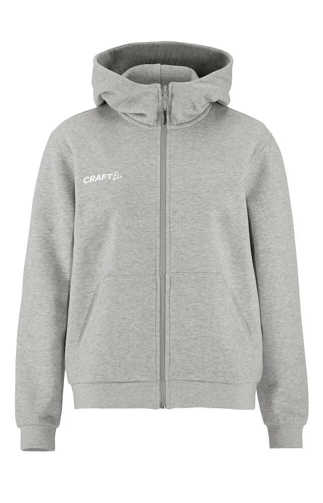 Craft Community 2.0 Logo FZ Hoodie W, Grey Melange - Craft Vaatteet - 1915296-950000 - 1