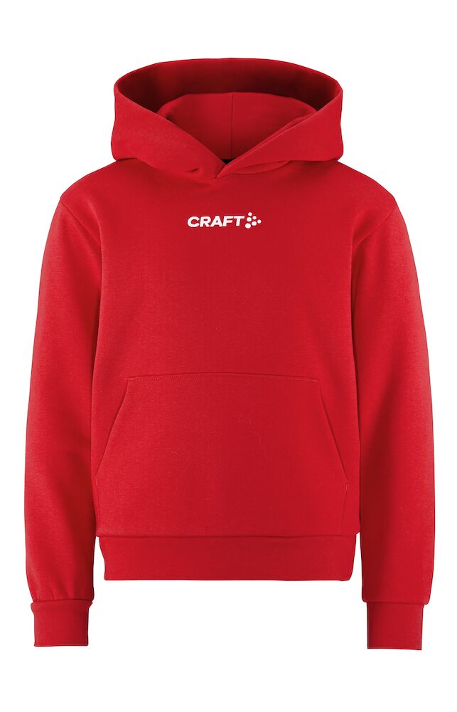 Craft Community 2.0 Logo Hoodie JR, Birght Red - Craft Vaatteet - 1915346-430000 - 1