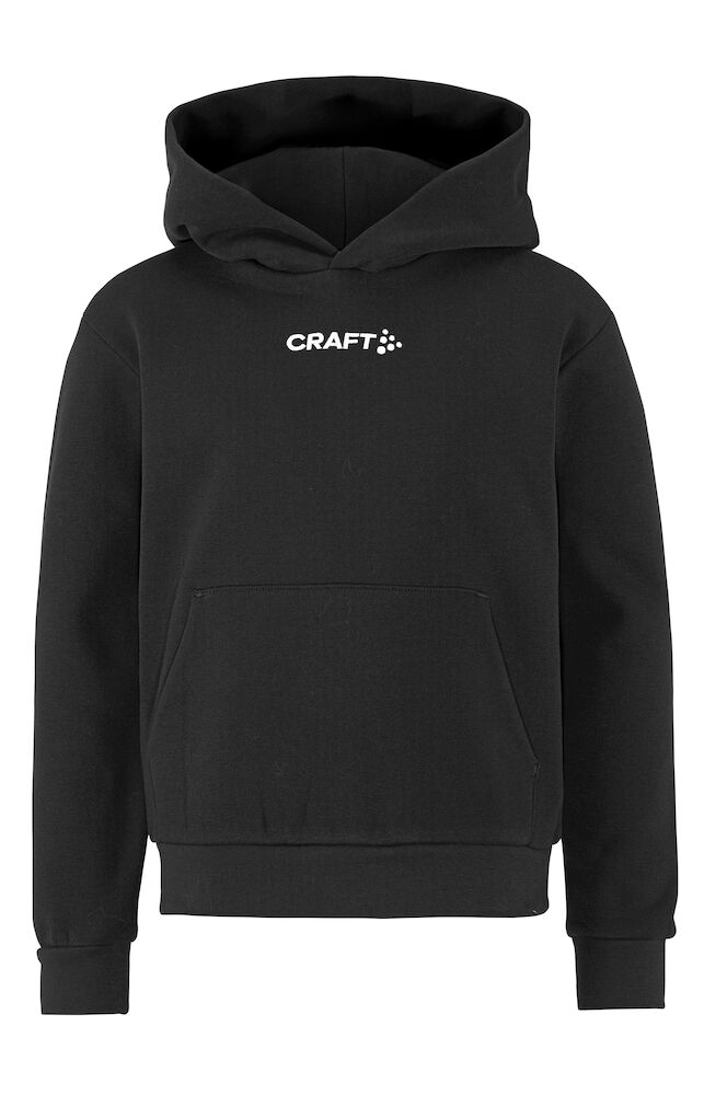 Craft Community 2.0 Logo Hoodie JR, Black - Craft Vaatteet - 1915346-999000 - 1