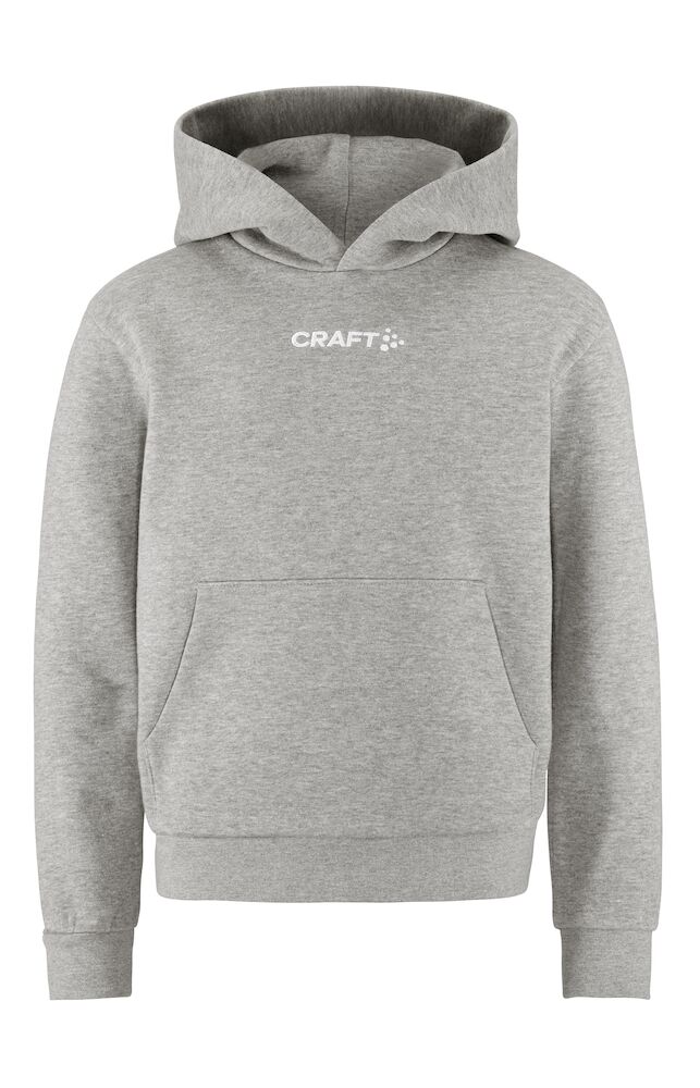Craft Community 2.0 Logo Hoodie JR, Grey Melange - Craft Vaatteet - 1915346-950000 - 1
