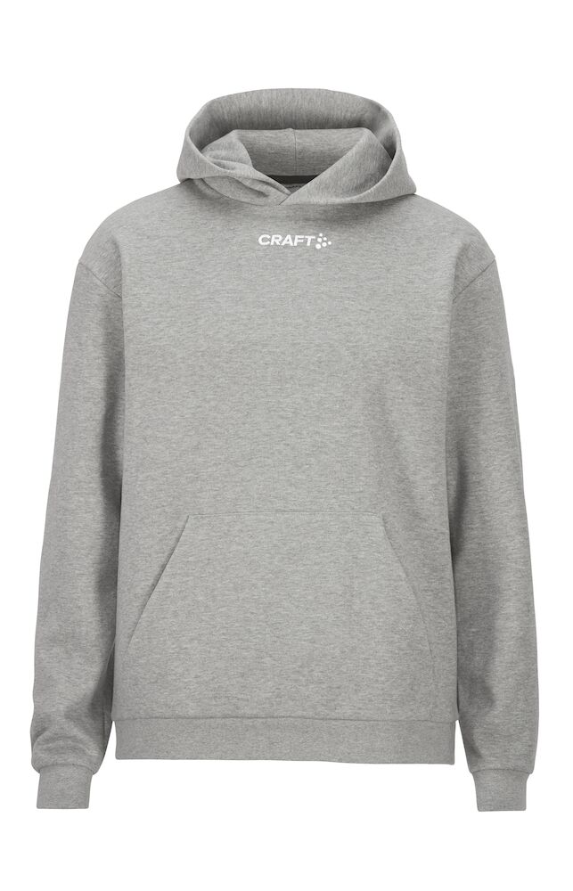 Craft Community 2.0 Logo Hoodie M, Grey Melange - Craft Vaatteet - 1915344-950000 - 1
