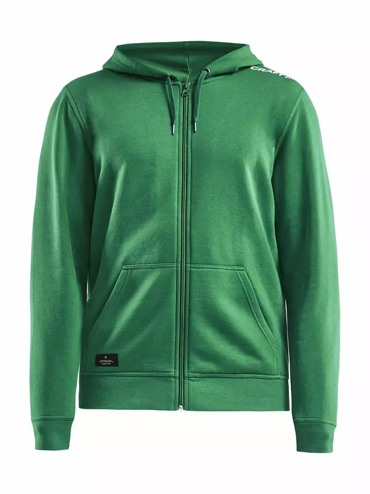 Craft Community FZ Hoodie M, TEAM GREEN - Craft Vaatteet - 1908905-651000 - 1