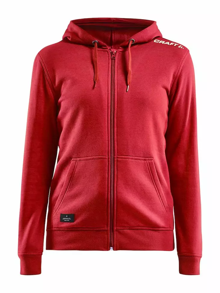 Craft Community FZ Hoodie W, BRIGHT RED - Craft Vaatteet - 1908906-430000 - 1