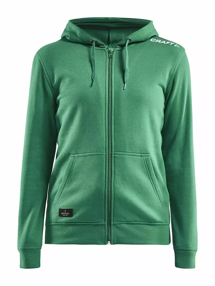 Craft Community FZ Hoodie W, TEAM GREEN - Craft Vaatteet - 1908906-651000 - 1