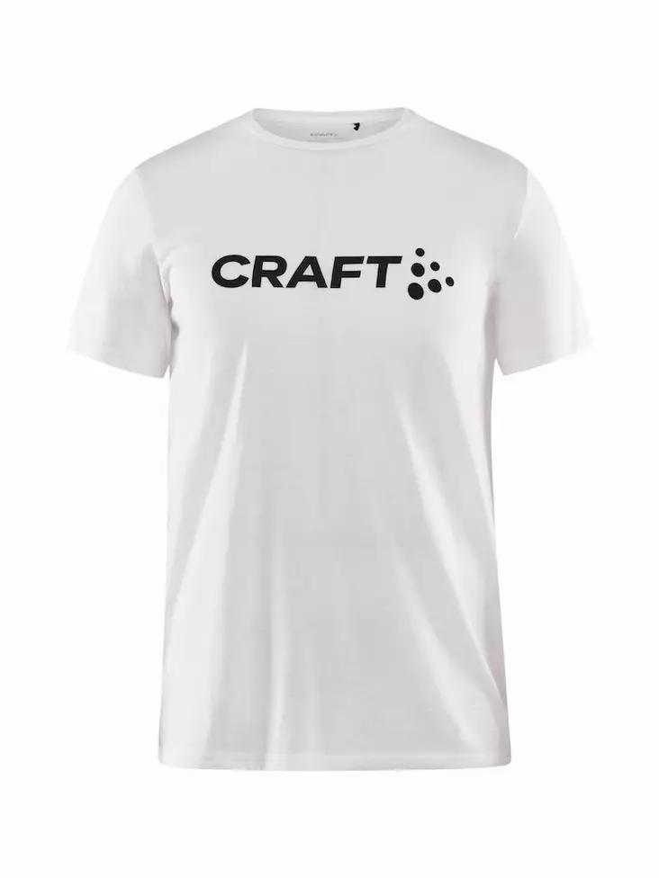 Craft Community Logo SS Tee Jr, White Melange - Craft Vaatteet - 1913423-900200 - 1