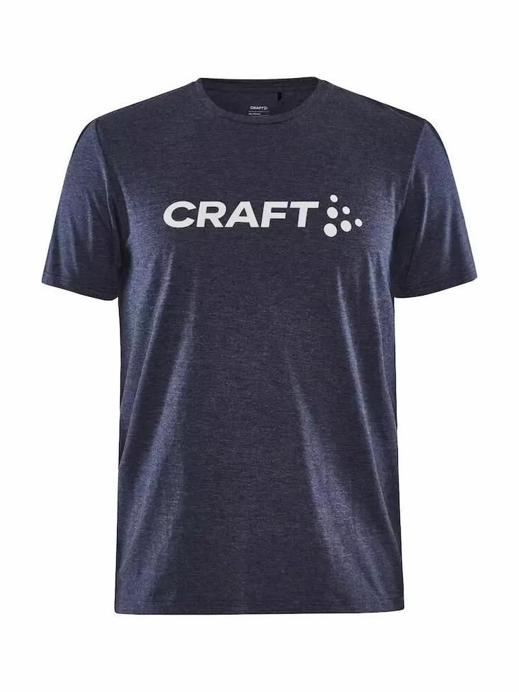 Craft Community Logo SS Tee M, Navy Melange - Craft Vaatteet - 1913421-390200 - 1