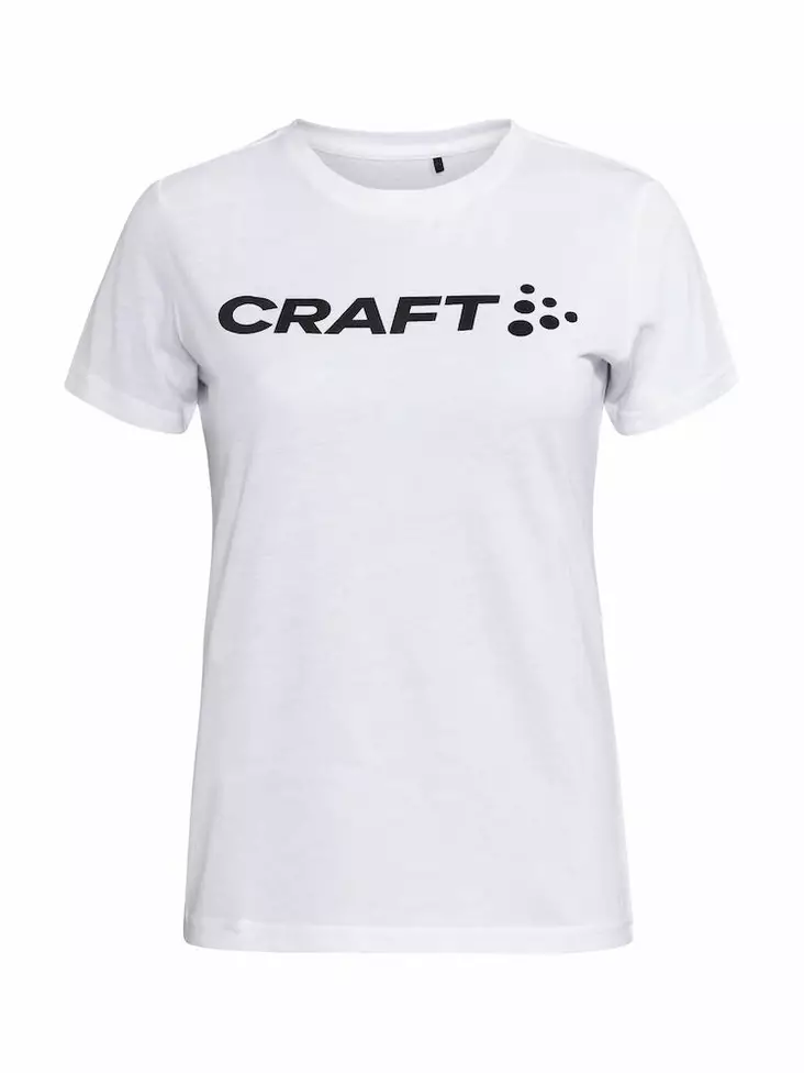 Craft Community Logo SS Tee W, White Melange - Craft Vaatteet - 1913422-900200 - 1