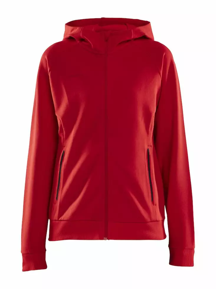 Craft Core Soul Full Zip Hood W, Bright Red - Craft Vaatteet - 1910626-430000 - 1