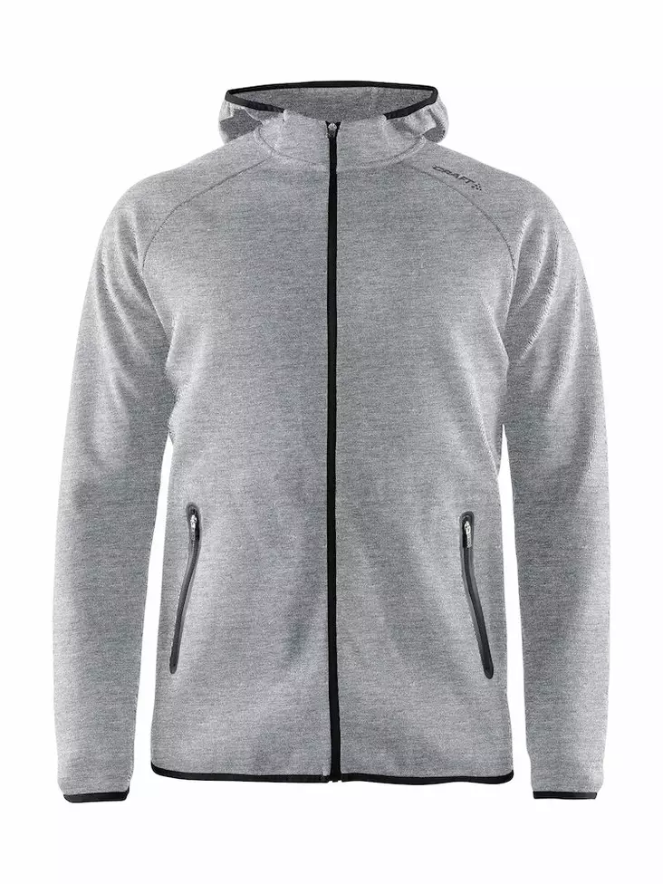 Craft Emotion Full Zip Hood M, Grey Melange - Craft Vaatteet - 1905780-950000 - 1