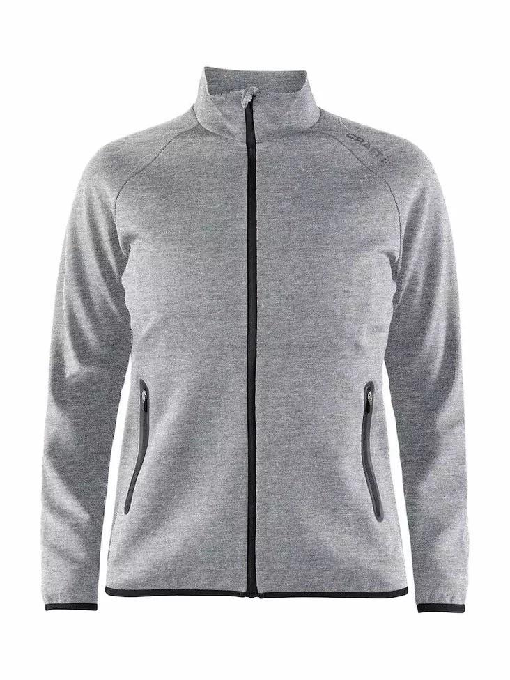 Craft Emotion Full Zip Jacket W, Grey Melange - Craft Vaatteet - 1905783-950000 - 1