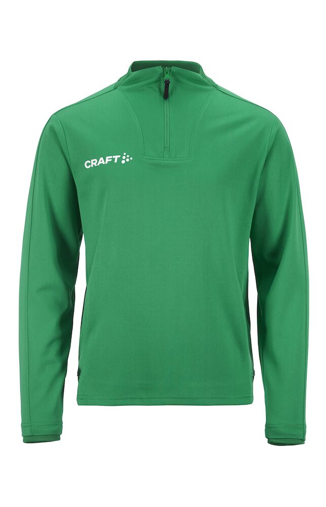 Craft Evolve 2.0 Half Zip JR, Team Green - Craft Vaatteet - 1914764-651000 - 1