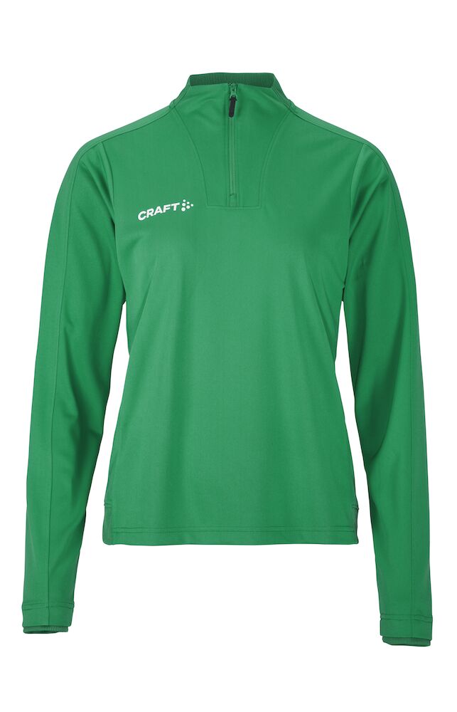 Craft Evolve 2.0 Half Zip W, Team Green - Craft Vaatteet - 1914761-651000 - 1