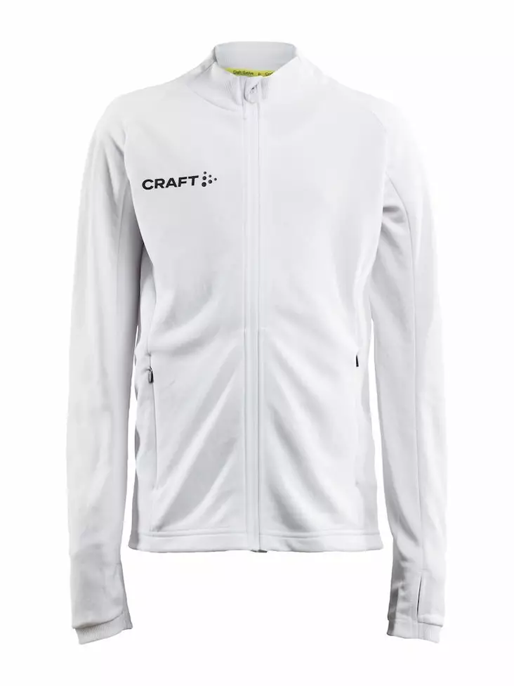 Craft Evolve Full Zip JR, White - Craft Vaatteet - 1910156-900000 - 1