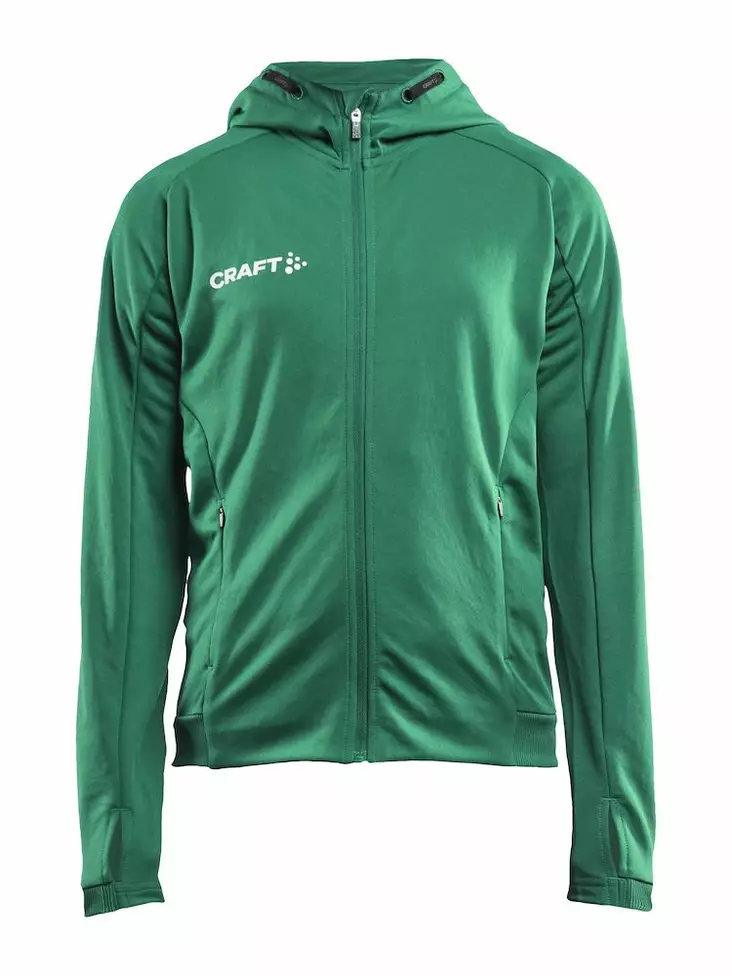 Craft Evolve Hood Jacket JR, Team Green - Craft Vaatteet - 1910159-651000 - 1