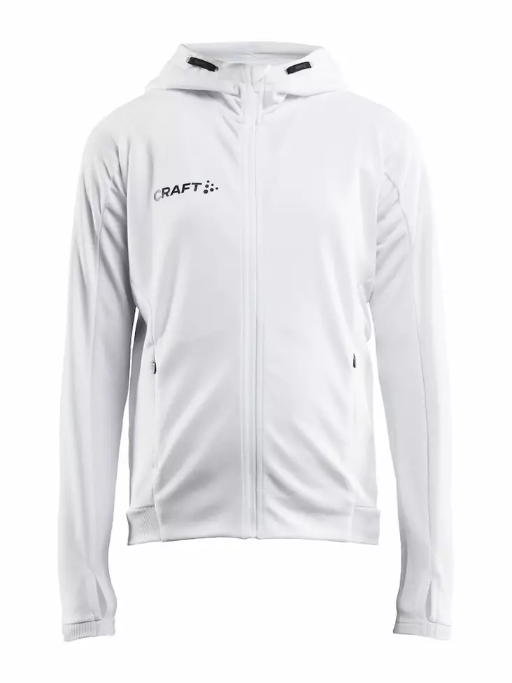 Craft Evolve Hood Jacket JR, White - Craft Vaatteet - 1910159-900000 - 1
