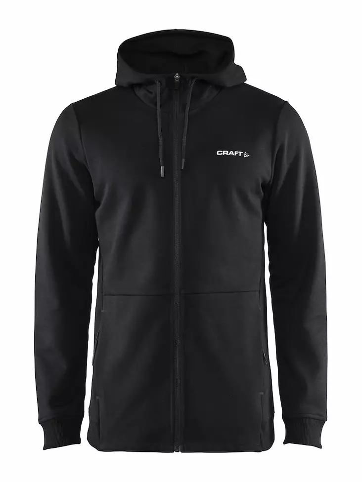 Craft Icon zip hood M, BLACK - Craft Vaatteet - 1909277-999000 - 1