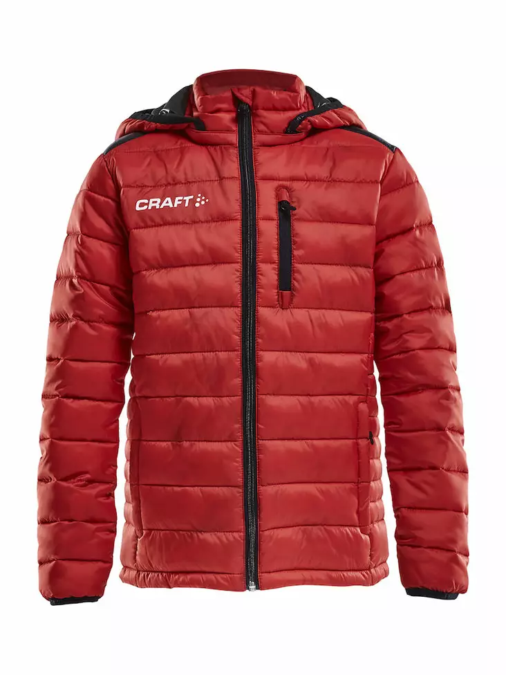 Craft Isolate Jacket JR, BRIGHT RED/BLACK - Craft Vaatteet - 1905995-1430 - 1