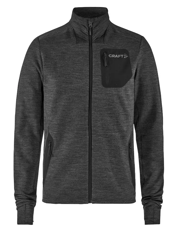 Craft PRO Explore Wool Midlayer M, Black mel - Craft Vaatteet - 1913800-998000 - 1