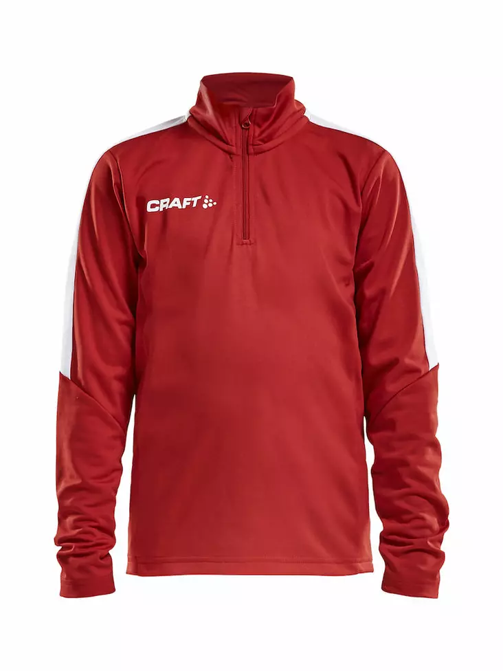 Craft PROGRESS Halfzip LS Tee JR, BRIGHT RED - Craft Vaatteet - 1905639-1430 - 1