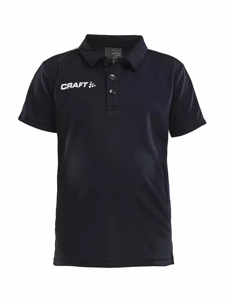 Craft PROGRESS Polo Pique JR, BLACK/WHITE - Craft Vaatteet - 1905637-9900 - 1