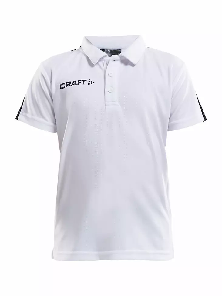 Craft PROGRESS Polo Pique JR, WHITE/BLACK - Craft Vaatteet - 1905637-1900 - 1