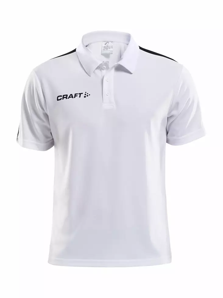 Craft PROGRESS Polo Pique Men, WHITE/BLACK - Craft Vaatteet - 1905609-1900 - 1