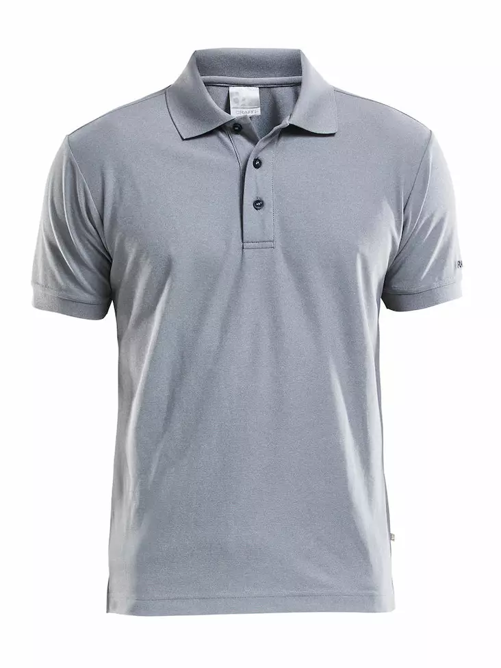 Craft Polo Shirt Pique Classic M, Grey Melange - Craft Vaatteet - 192466-1950 - 1