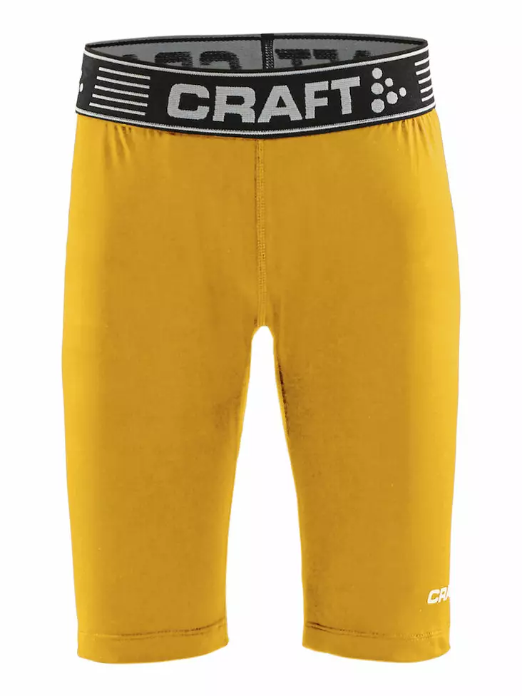 Craft Pro Control Compression Short Tights Jr, Sweden Yellow - Craft Vaatteet - 1906862-552000 - 1