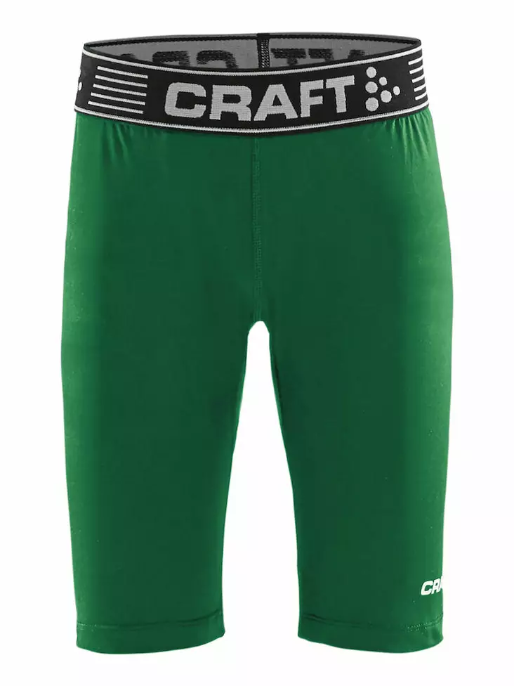 Craft Pro Control Compression Short Tights Jr, Team Green - Craft Vaatteet - 1906862-651000 - 1