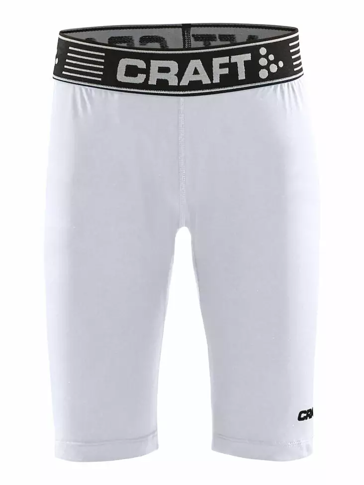 Craft Pro Control Compression Short Tights Jr, White - Craft Vaatteet - 1906862-900000 - 1