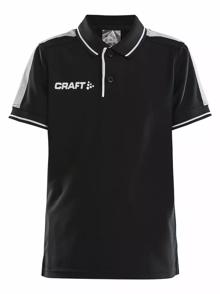 Craft Pro Control Poloshirt Jr, Black/White - Craft Vaatteet - 1906736-999900 - 1