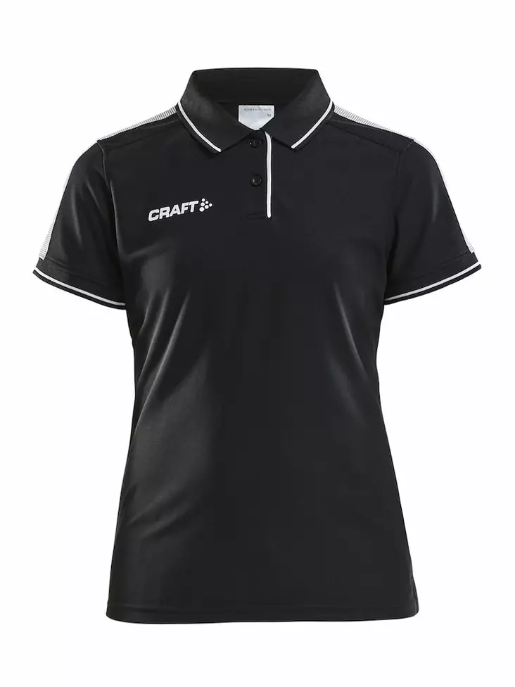 Craft Pro Control Poloshirt W, Black/White - Craft Vaatteet - 1906735-999900 - 1
