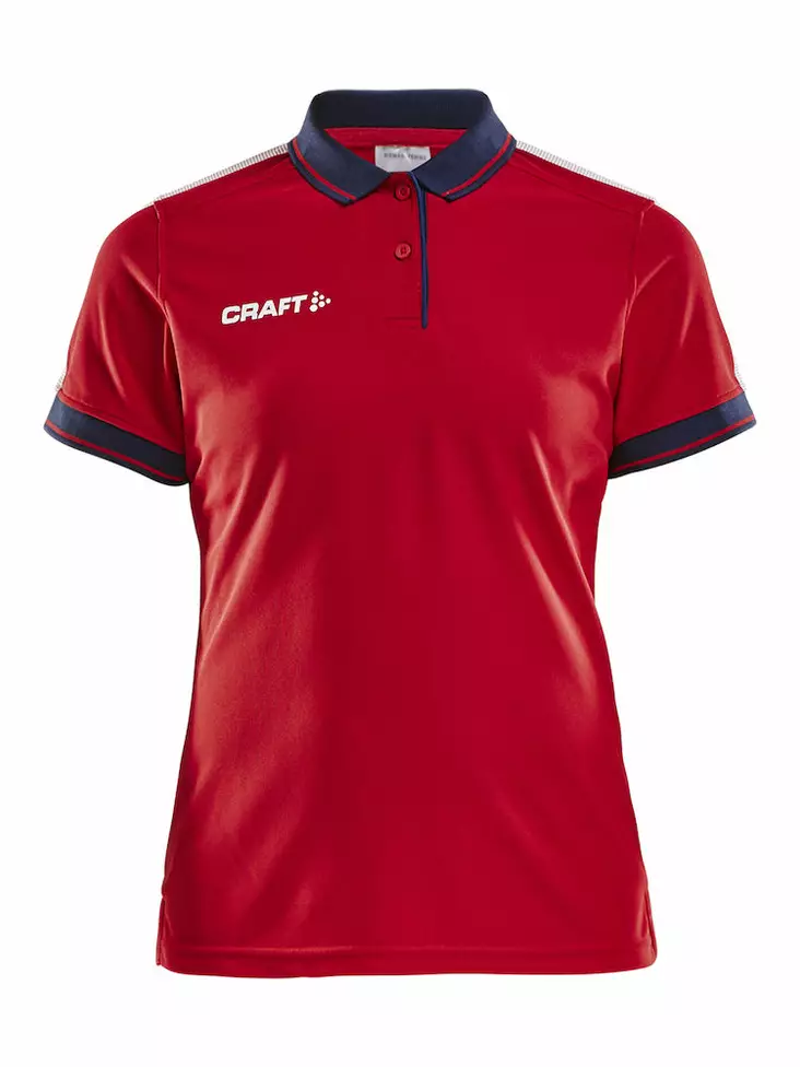 Craft Pro Control Poloshirt W, Bright Red/Navy - Craft Vaatteet - 1906735-430390 - 1